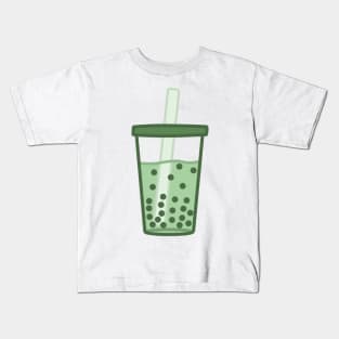 Matcha Boba Kids T-Shirt